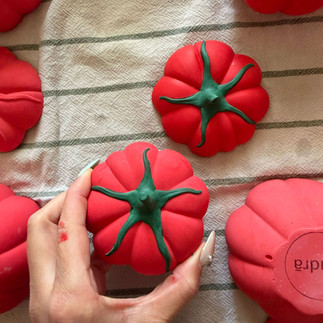 Bougie végétale tomate parfumée tomate basilic