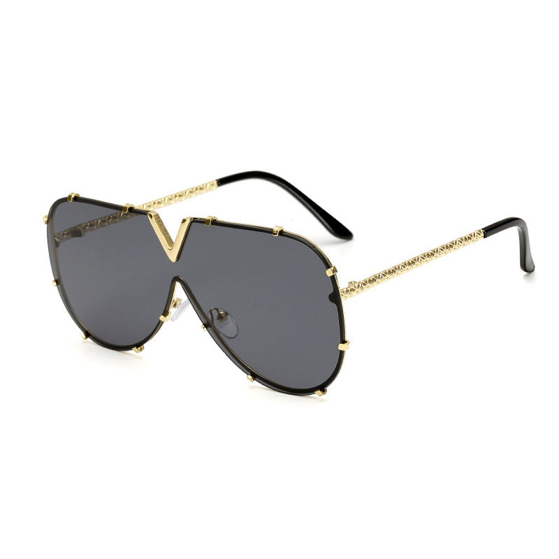 Thumbnail: Men's Sunglasses Fashion Oversized Sunglasses Men Brand Designer Goggle Sun Glas