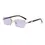 Thumbnail: Trendy Rimless Sunglasses for Men Women Fashion Frameless Rectangle Sun Glasses 