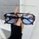Thumbnail: Brand Fashion Square Sunglasses Women Leopard Ocean Color Mirror Sun Glasses Fem