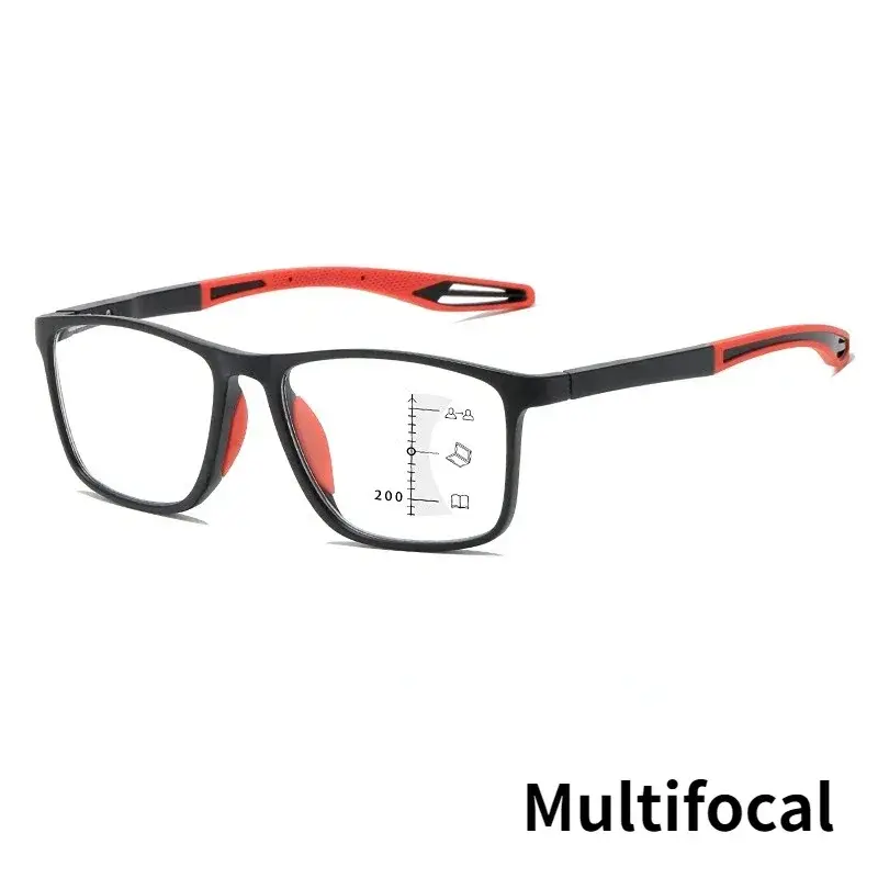 Thumbnail: TR90 Anti-blue Light Multifocal Reading Glasses Men Women Progressive Near Far E