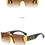 Thumbnail: Fashionable frameless cut edge sunscreen sunglasses for men and women, trendy an