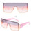 Thumbnail: Fashion Large Frame Sunglasses Female One-piece Wide-rimmed Sunglasses Ins Stree