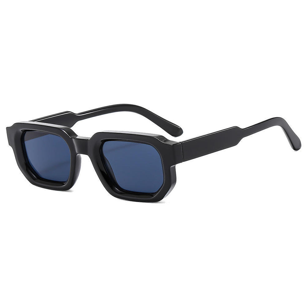 Thumbnail: KLASSNUM Men Vintage Rectangle Frame Sunglasses Fashion Retro Sun Glasses Luxury
