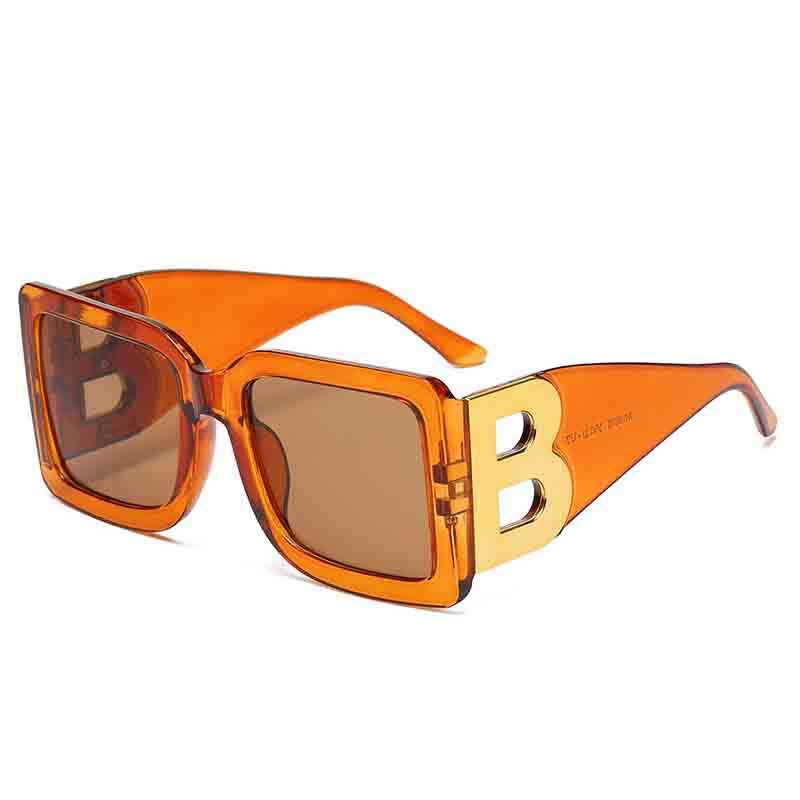 Thumbnail: Fashion Premium Luxury Brand Design Square Sunglasses Women Men Retro Classic Su