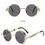 Thumbnail: Classic Steampunk Sunglasses for Men and Women Retro Round Metal Frame Sunglasse