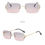 Thumbnail: Trendy Stylish Sunglasses for Men Women Square Shape Rimless Cut Edge Female Sun