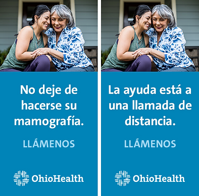 The campaign display ad in Spanish.