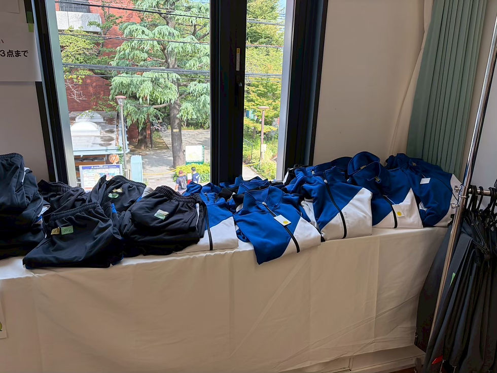 ジャージも人気商品です