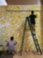 Doodle Grid for Mural Painting at GH Mall in Greenhills San Juan City