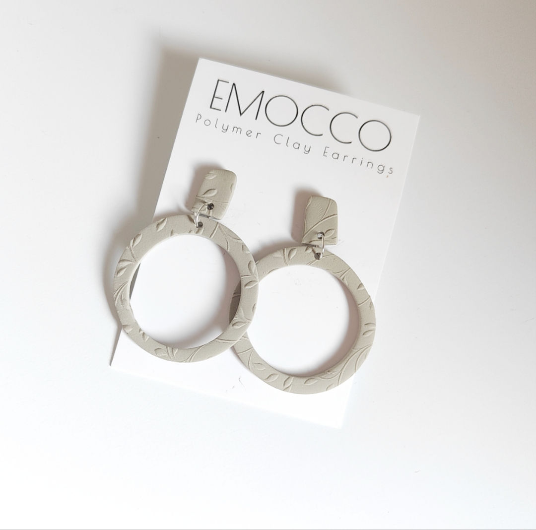 Organic hoops beige