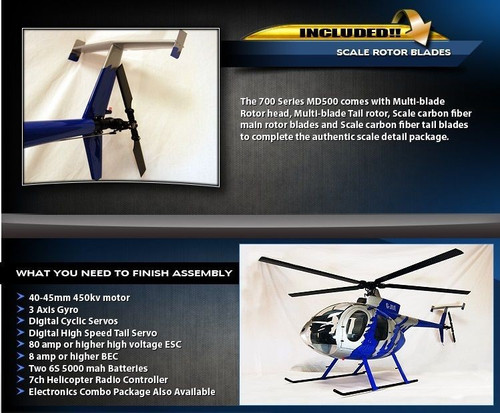 800 MD-500E ARF G-JIVE Blue | Roban Model