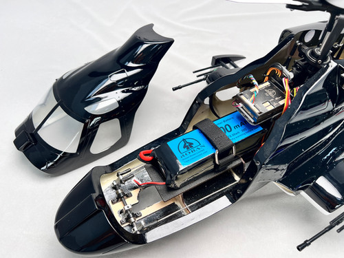 Roban Helicóptero RC Airwolf 470 Tamaño - Modelo RTF Con Estabilización De Vuelo, 10 Canales, Batería 14.8V 5200mAh