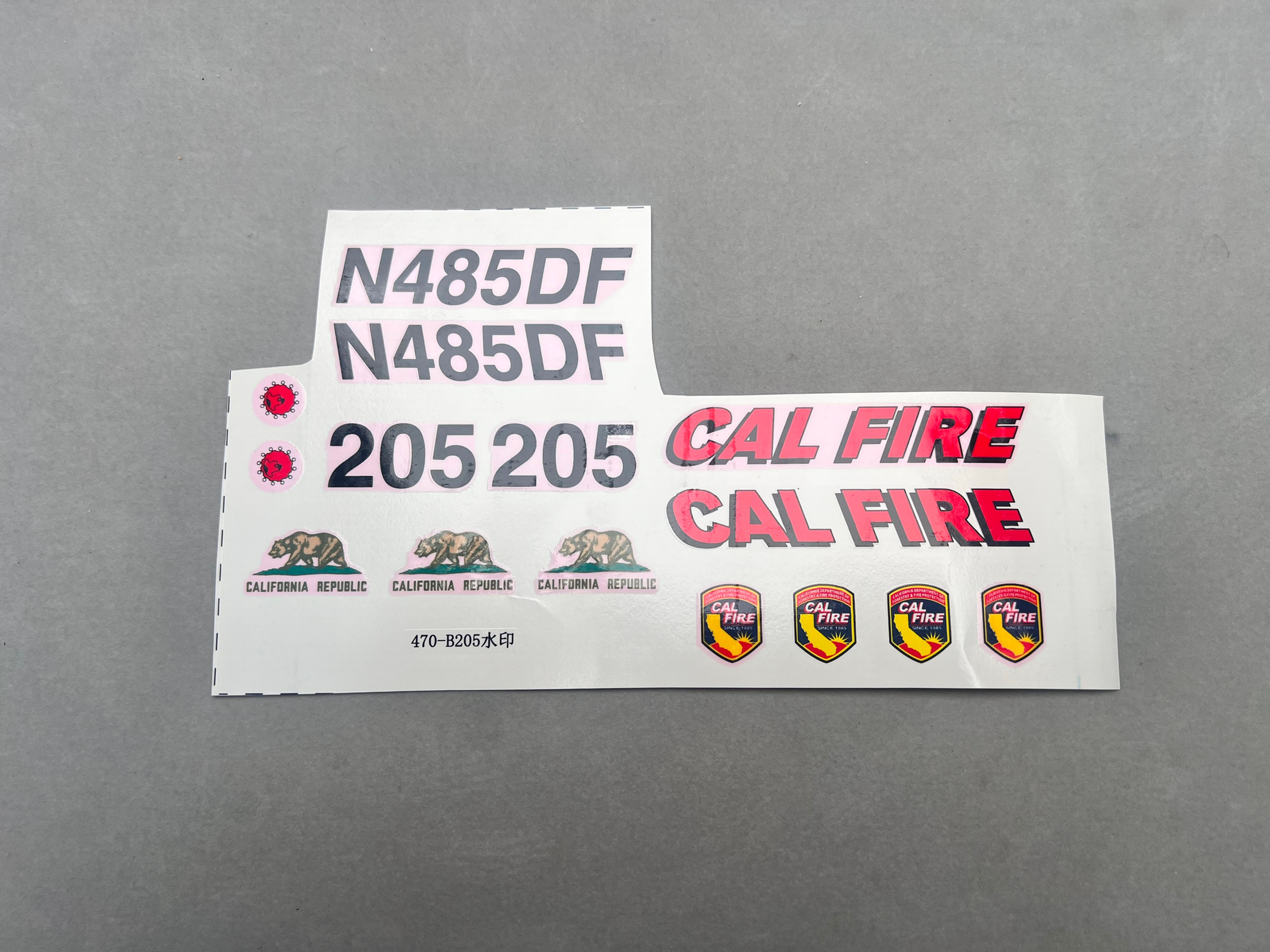 BE470LPJ009 - 470L BELL206 decals