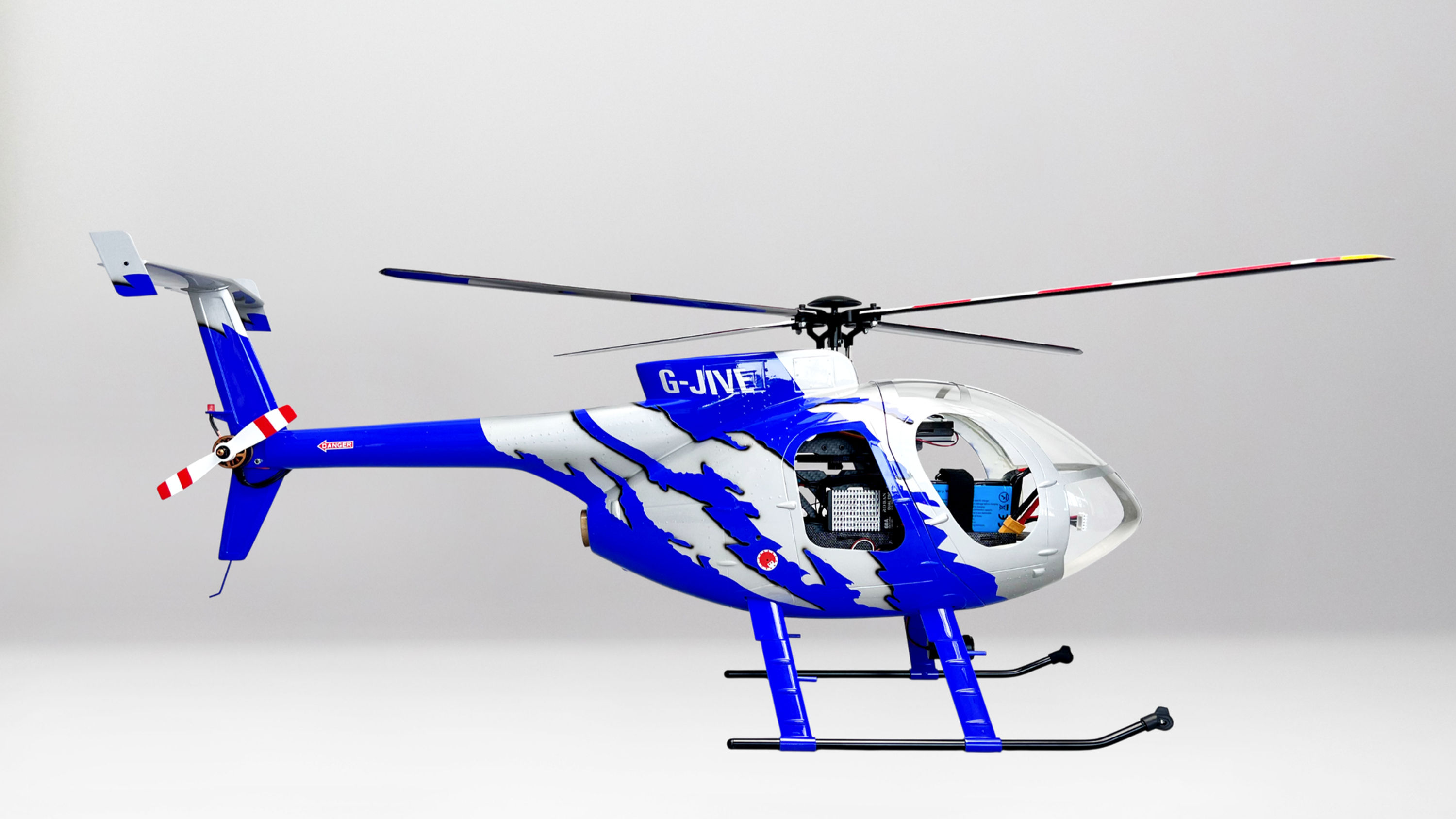 MD-500E G-JIVE, 4-Blade — 470 RTF GPS Scale Helicopter