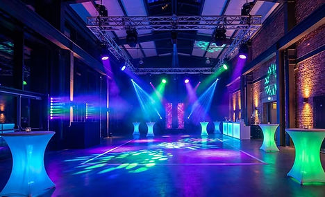 beleuchtete Eventlocation