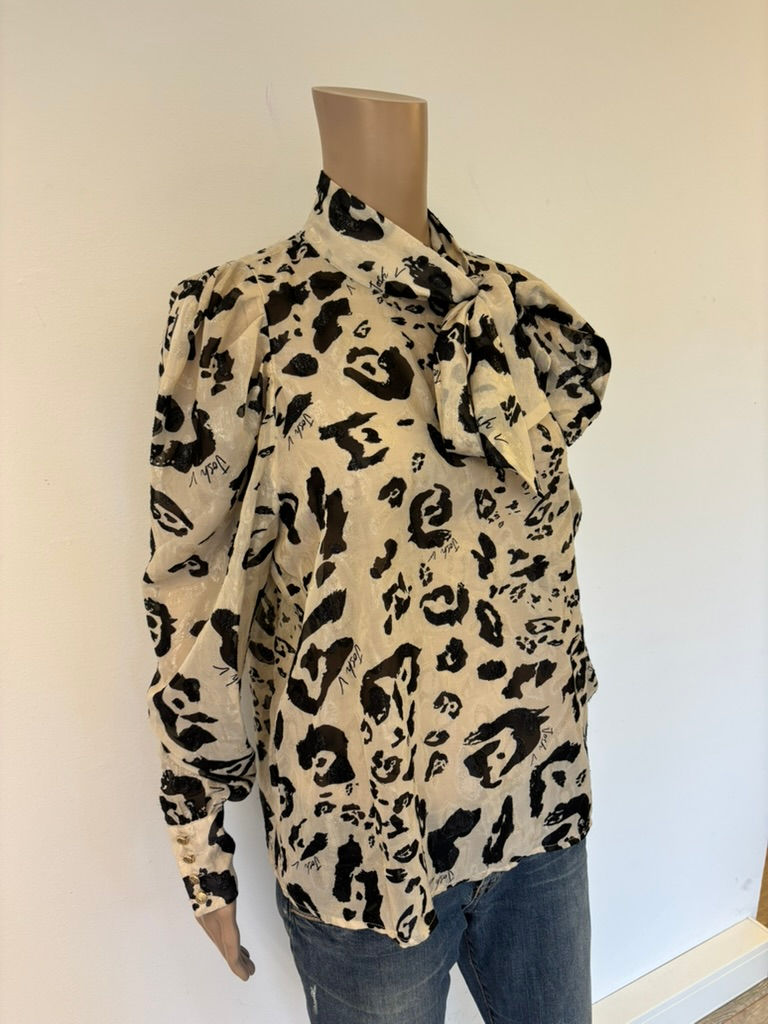 Thumbnail: Josh V ecru/zwarte top maat S