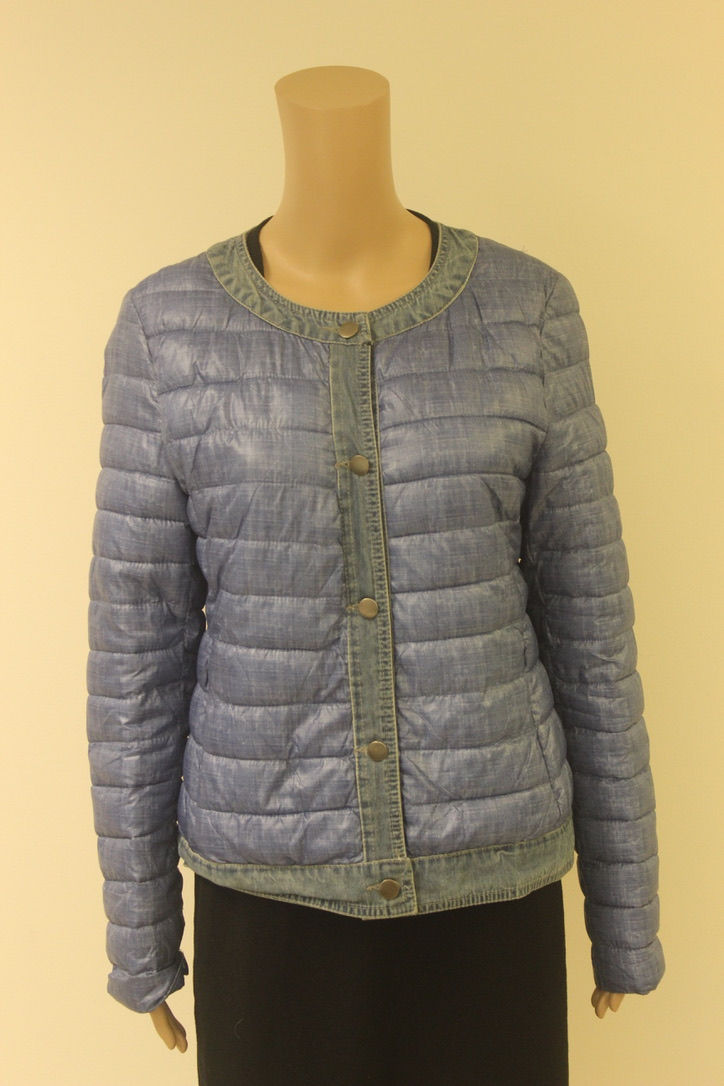 Blauw gewatteerd jasje maat XL (maat 42/maat 44)