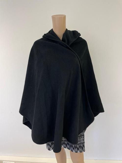 Zwarte wintercape one size