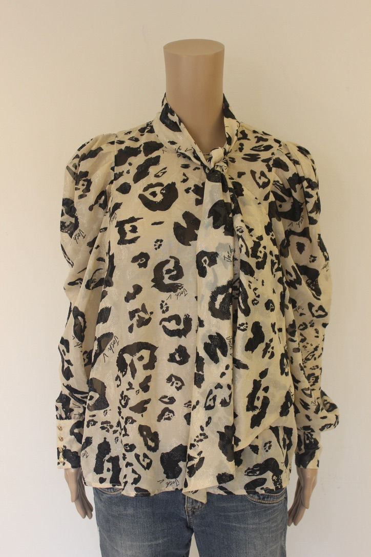 Thumbnail: Josh V ecru/zwarte top maat S