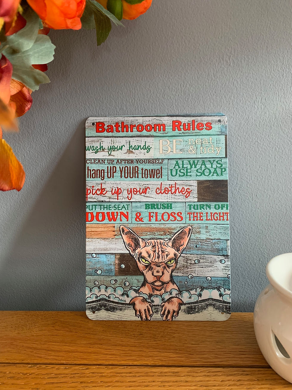 Thumbnail: Sphynx Tin/Metal plaque MEDIUM