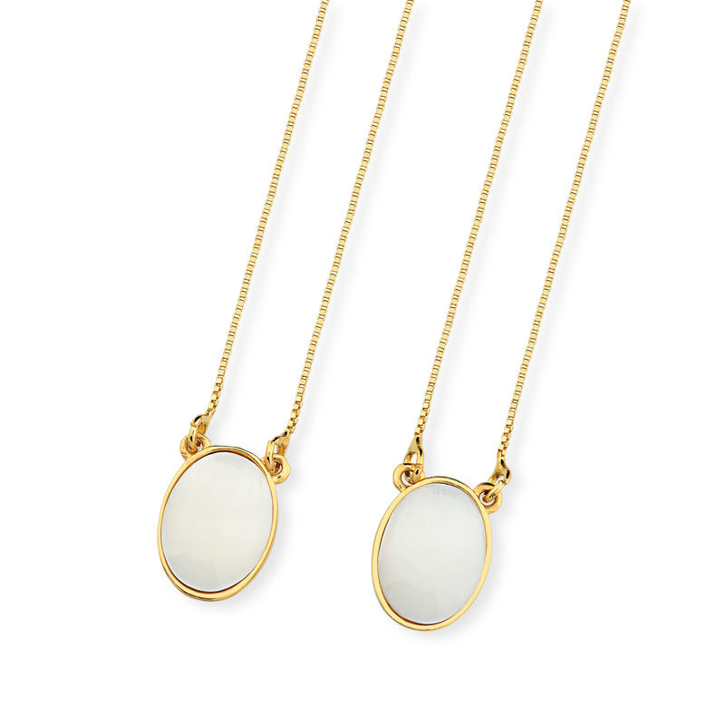 Thumbnail: Mother of Pearl Scapular Necklace