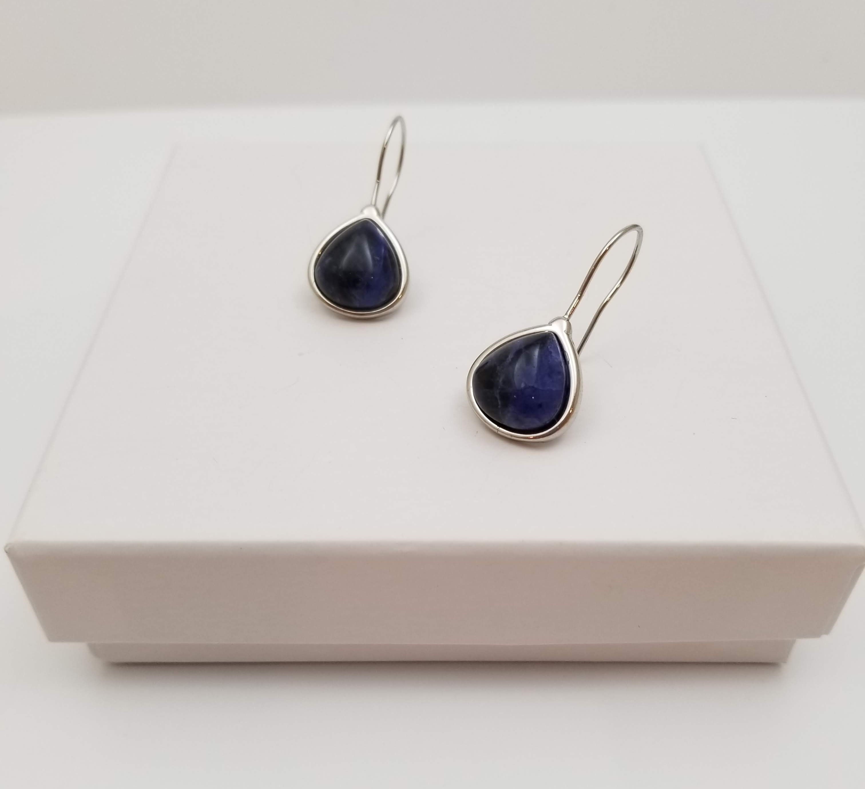 Rhodium SODALITE hanging