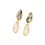 Thumbnail: Gold earring with abalone and nautilus