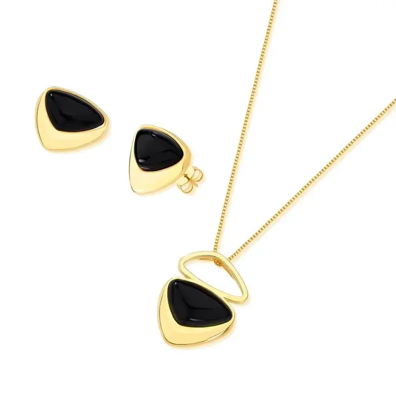black agate set