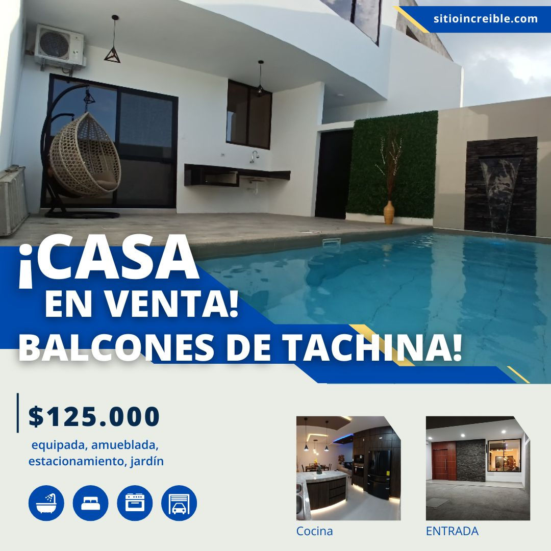 VENTA DE CASA DE 2 PISOS – BALCONES DE TACHINA, ESMERALDAS