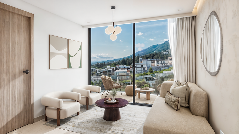 Sala Suite OLIVAE CASAS, DEPARTAMENTOS Y SUITES EN CUMBAYÁ