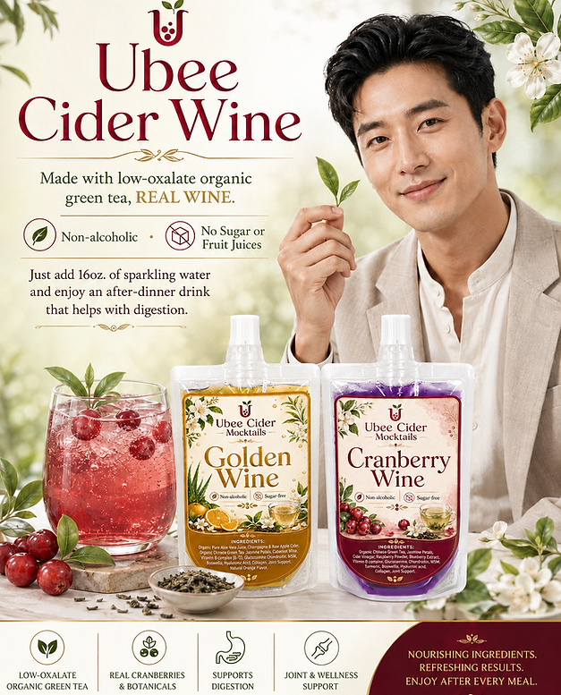 Low-oxalate Chinese Green Jasmine Tea Non-Alcohol Wines. 