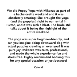 Private Puppy Yoga With Mikenze Review 2