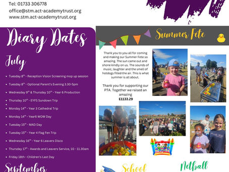 Friday 4th July Newsletter