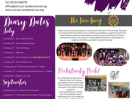 Friday 11th July Newsletter