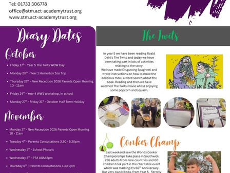 Friday 17th October Newsletter