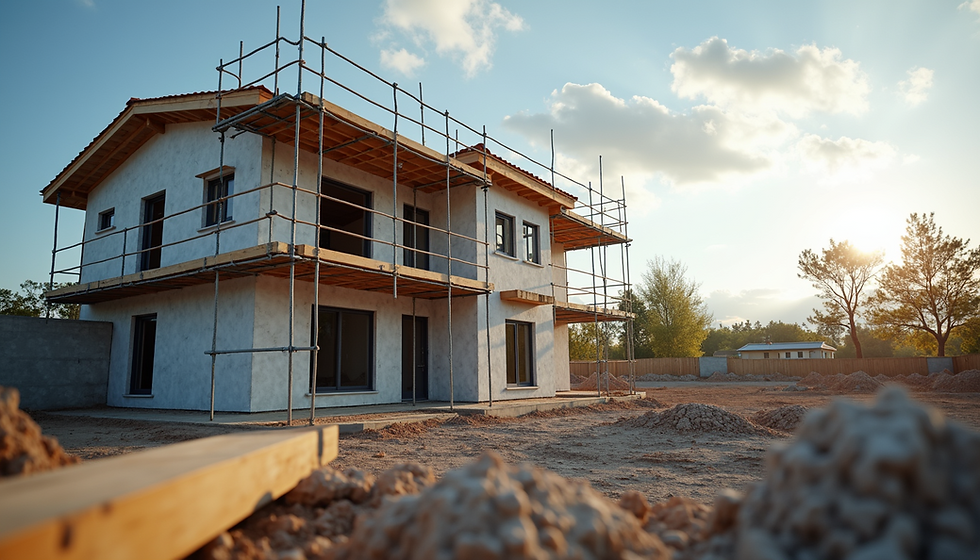 Eye-level view of a serene green landscape with a clear blue sky