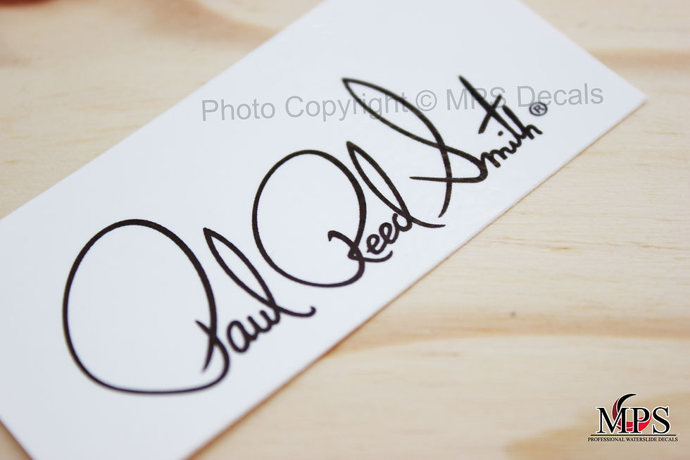 Thumbnail: PRS Paul Reed Smith Guitar Headstock Waterslide Decal