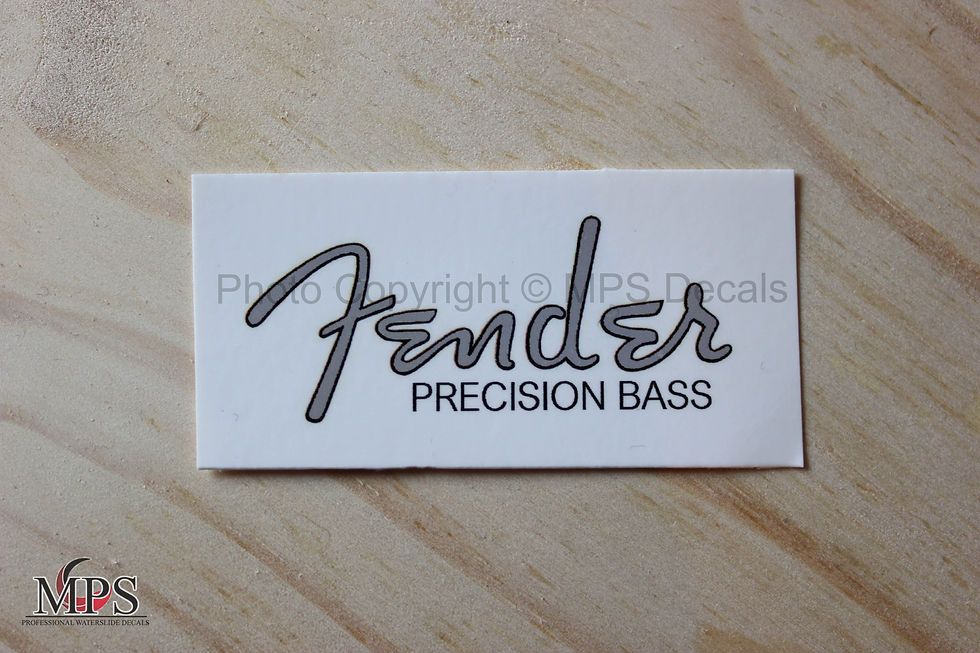 Thumbnail: Fender Precision Bass 60's Style Guitar Headstock Waterslide Decal