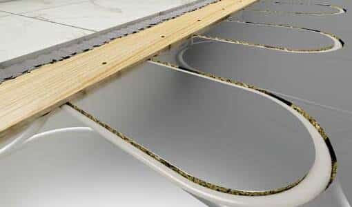 Underfloor heating Over Joist Load Bearing system