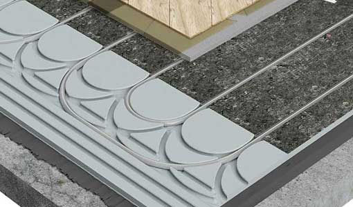 An untra low profile UFH system