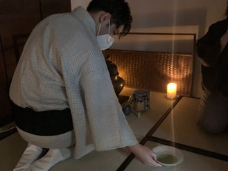 [茶道稽古] キャンドルナイト「納涼茶会」を行いました／前半：五感で涼む-洗い茶巾