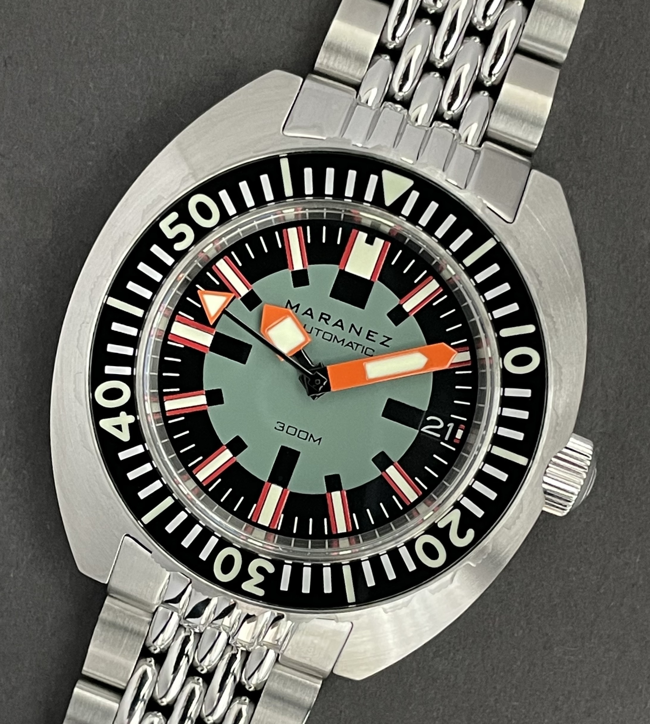 Samui Army green diver bezel