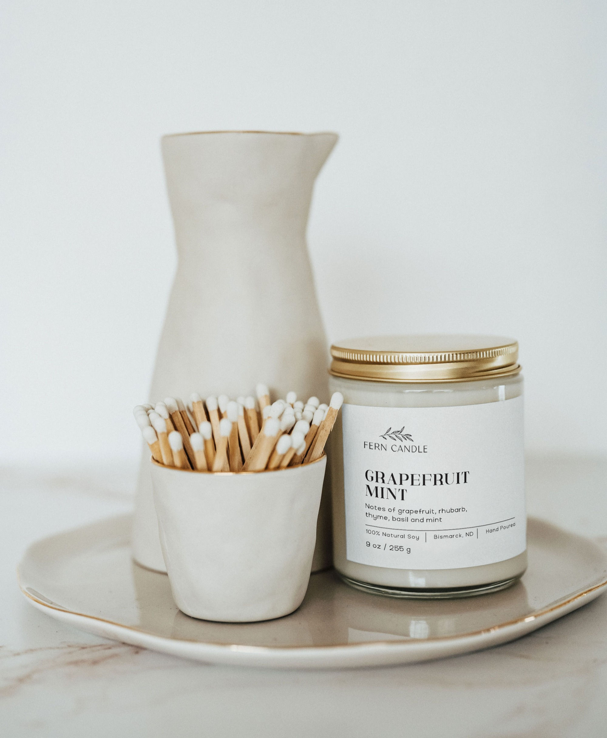 Grapefruit Mint 9 oz Soy Candle