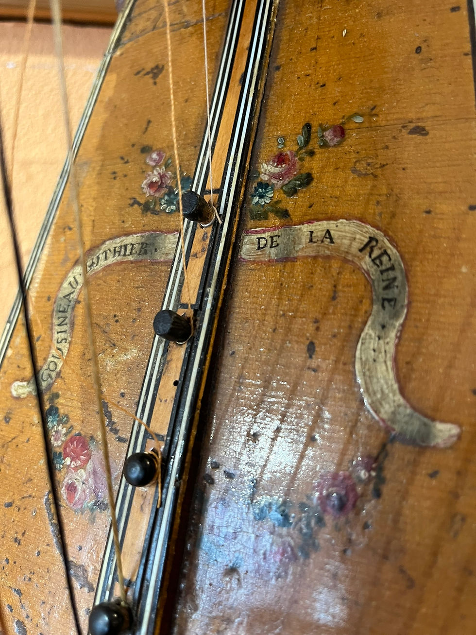 Einfachpedalharfe von Cousineau (Vater), um 1780, Paris