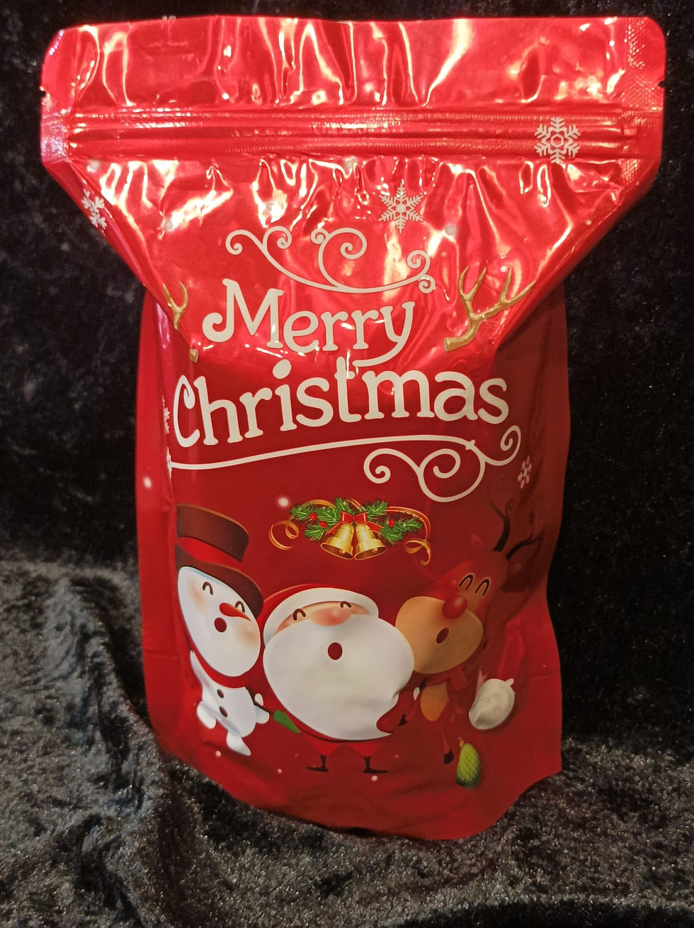 Merry Christmas Red Foil Pouch