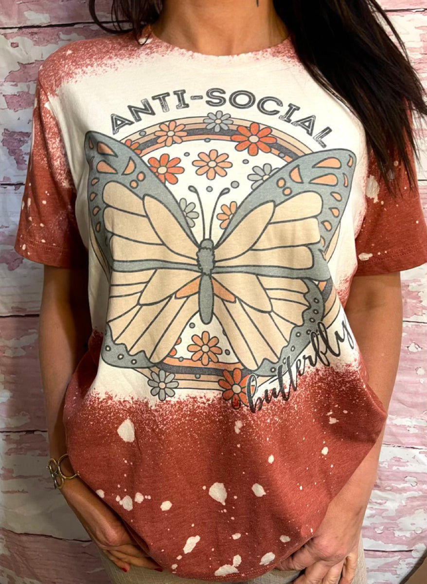Anti-Social Butterfly Tee
