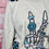 Thumbnail: Cow Print & Turquoise Crew