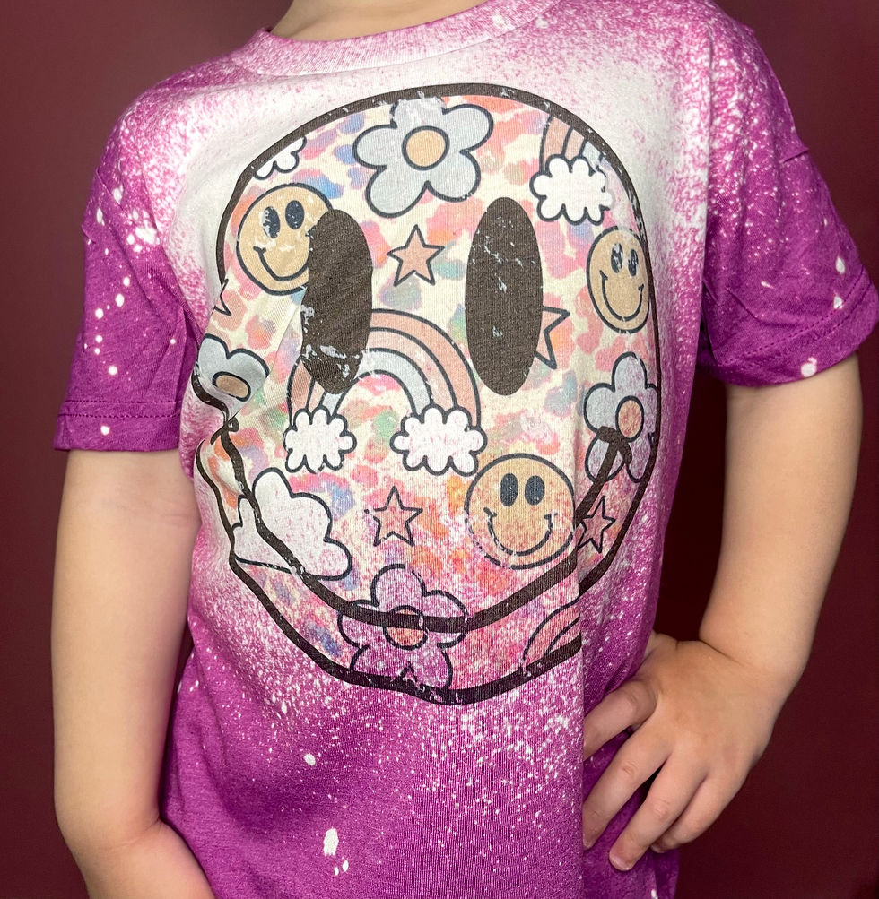 Thumbnail: Rainbow Smiley Kids Tee