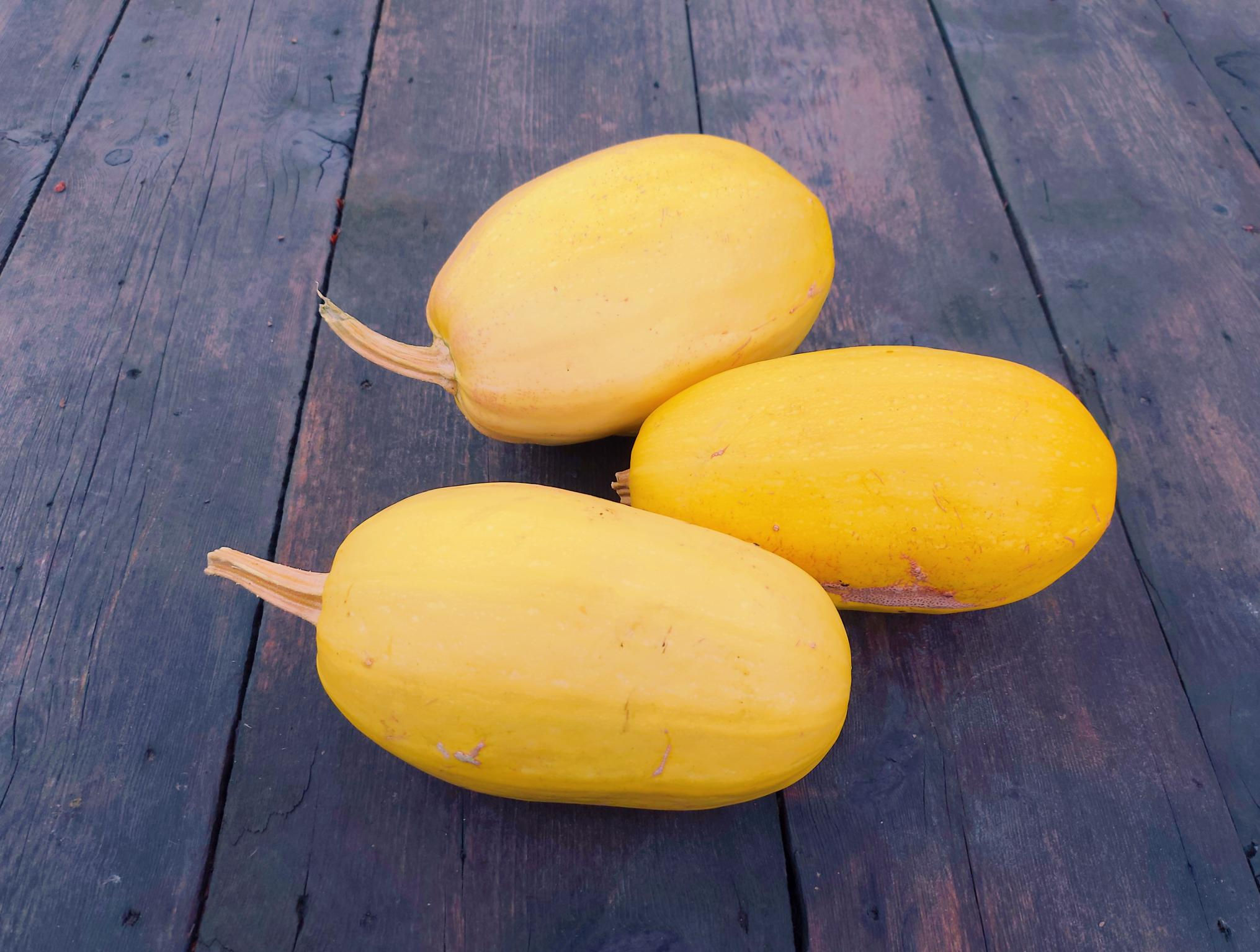 Spaghetti squash on reclaimed barn wood boards